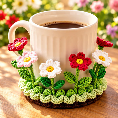 Handmade Crochet Floral Coaster | Everlasting Table Art 🌸