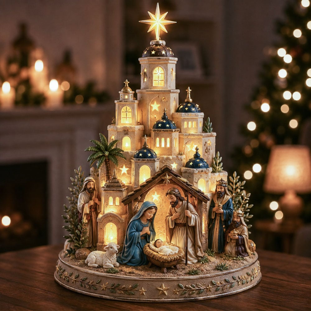 🔥 Today Only: Get 49% Off ✨ Bethlehem Nativity Church Light Tower