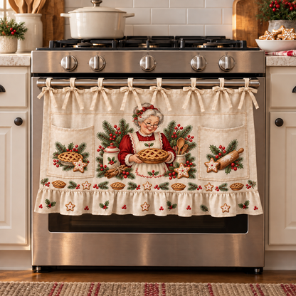 ⏳ Last Day 49% OFF – 🎄 Christmas Tie-On Pocket Curtain Collection