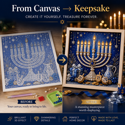 🎁DIY Hanukkah Pearl Art Kit ✨