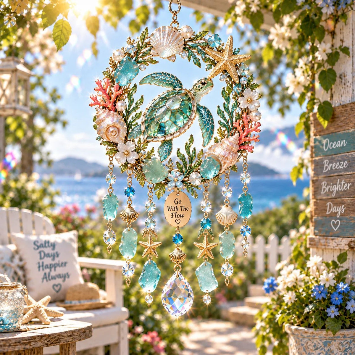 ✨ Sparkling Animal Wind Chime Suncatcher – Colorful Acrylic Crystal Garden Hanging Decor
