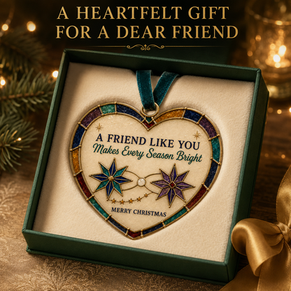 ✨ Heartfelt 'Stained-Glass Style' Christmas Ornaments | The Perfect Holiday Gift for Everyone You Love ❤️🎄