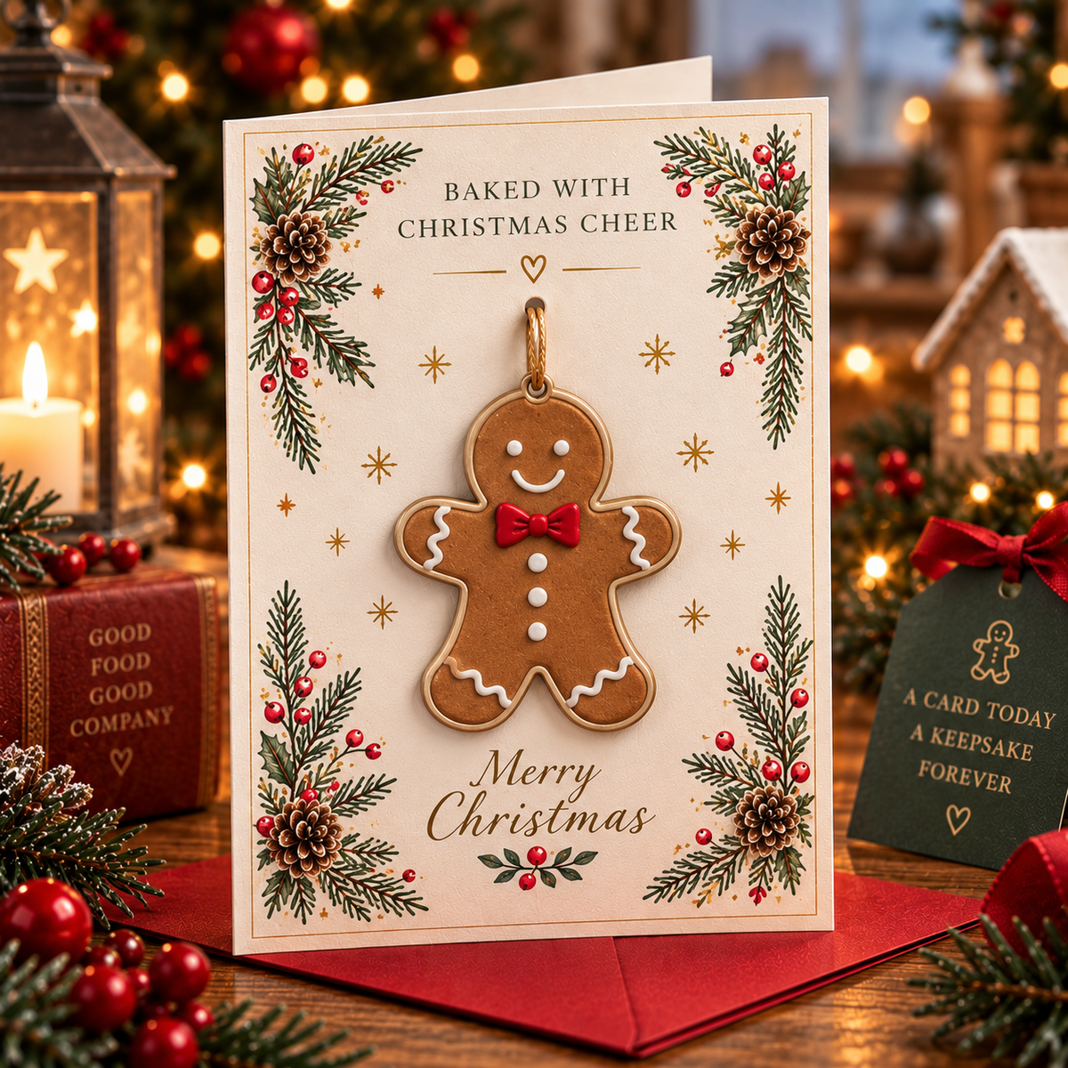 ⏳ Last Day 50% OFF – 🎄 Keepsake Ornament Christmas Cards