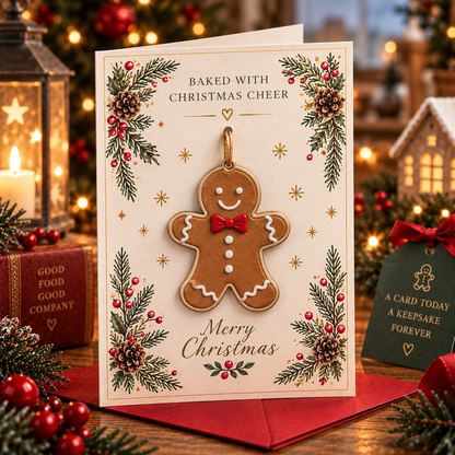 ⏳ Last Day 50% OFF – 🎄 Keepsake Ornament Christmas Cards