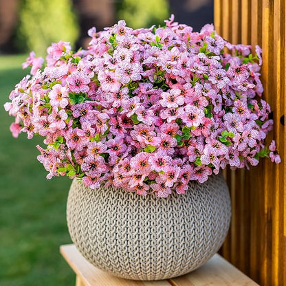 🌸 UV-beständige Kunstblumen – farbecht & farbenfroh für Garten, Terrasse, Heimdekoration