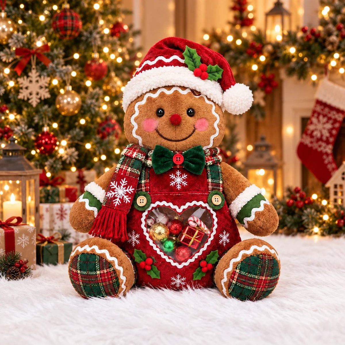 ⏰LAST DAY 50% OFF 💯🎅 Refillable Christmas Figurine Treat Holder 🍬