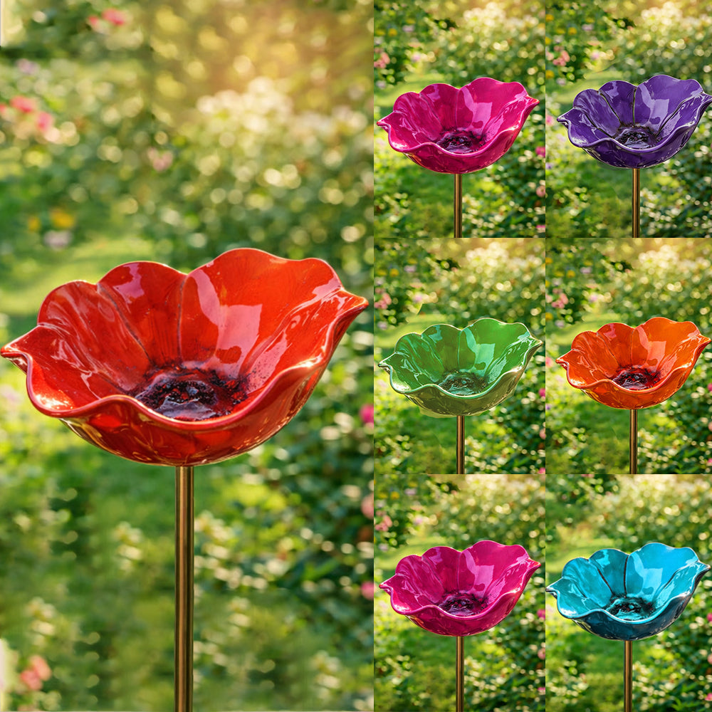 🔥2026 Muttertagsgeschenke 50% Rabatt🔥Handgemachter Blumen-Gartenstecker aus Metall🐦