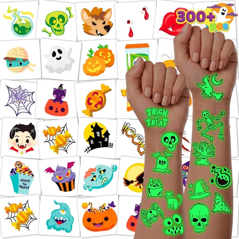 🎃Halloween Tattoo Mega Pack: 300+ Glowing Designs for Trick-or-Treat👻