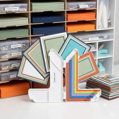 Ensemble de guides d'alignement pour travaux manuels en papier avec étui