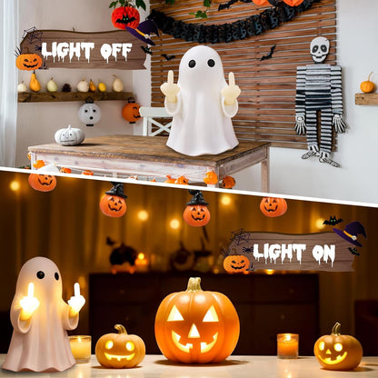 Middle Finger Ghost Wall Night Light Halloween Decor
