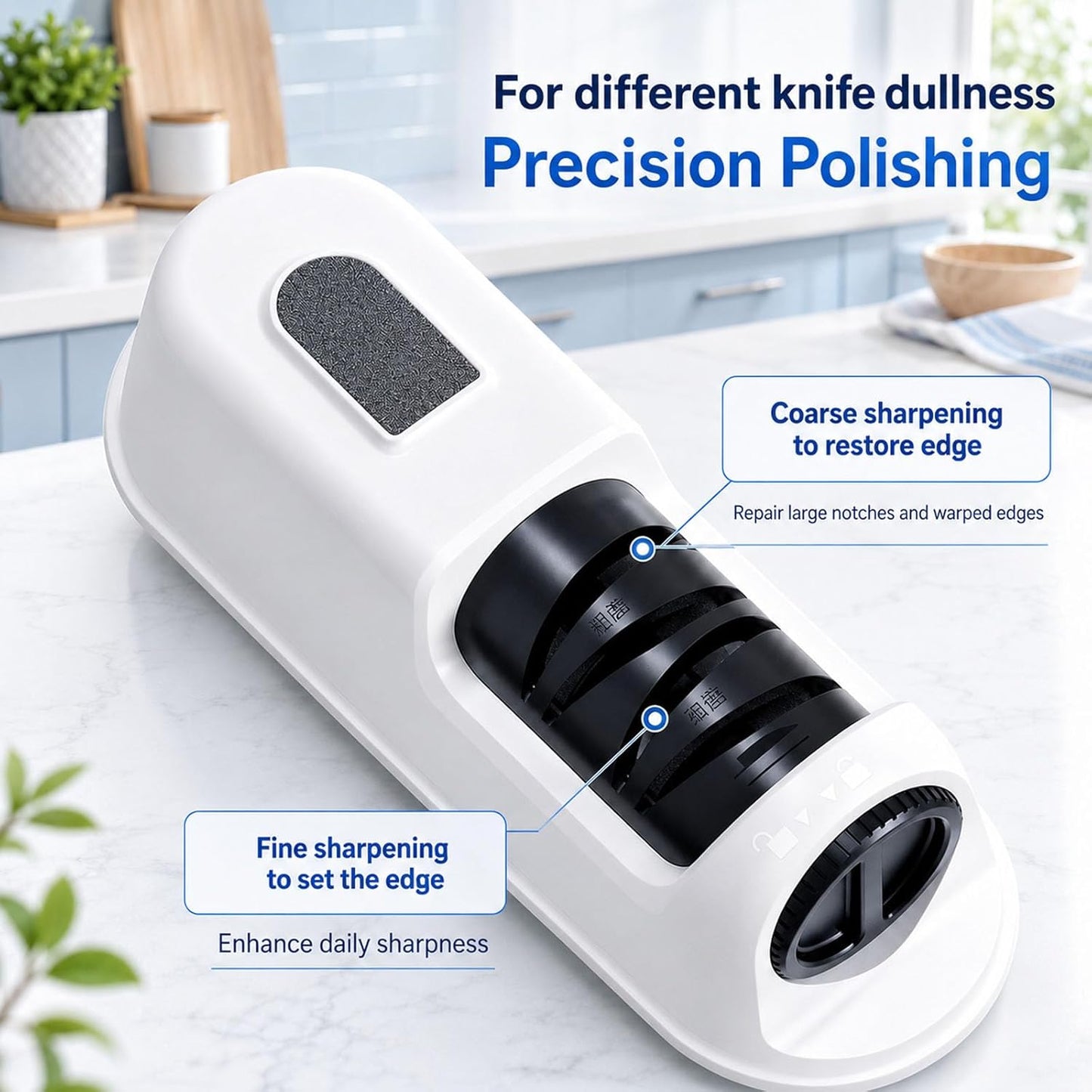 2-Stage Electric Knife Sharpener for Chef Knives