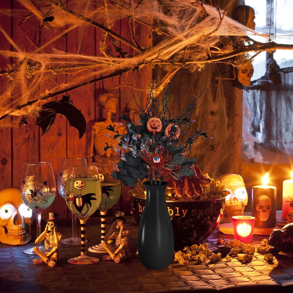 🎃Dark Gothic Halloween Stems – Perfect for Centerpieces, Mantels & Vases