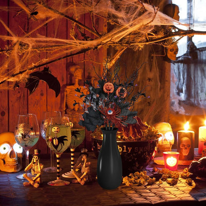 🎃Dark Gothic Halloween Stems – Perfect for Centerpieces, Mantels & Vases