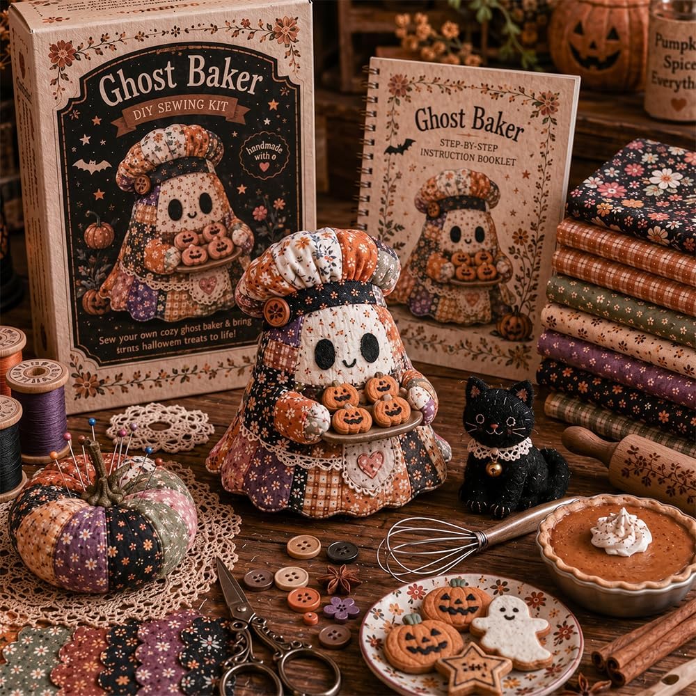 🎃🔥🔥🔥🔥50% Off Last Day - 👻Little Ghost’s Cozy Halloween DIY Patchwork Kit