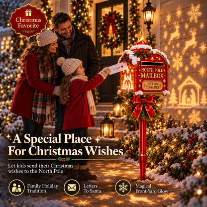 🔥 Last Day 50% OFF – 🎅Santa’s Magical North Pole Mailbox