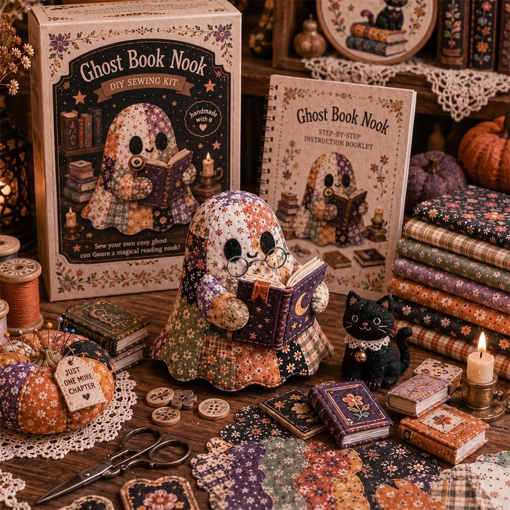 🎃🔥🔥🔥🔥50% Off Last Day - 👻Little Ghost’s Cozy Halloween DIY Patchwork Kit