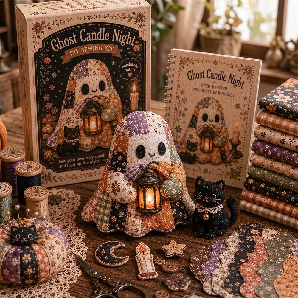 🎃🔥🔥🔥🔥50% Off Last Day - 👻Little Ghost’s Cozy Halloween DIY Patchwork Kit