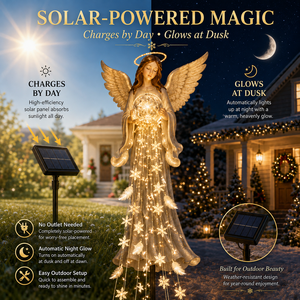🎁 Today Only: Get 49% Off✨ Solar Angel Remembrance Garden Light👼