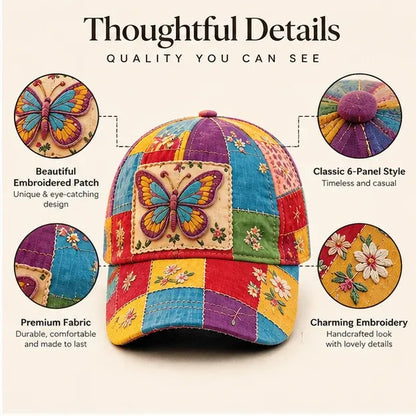 🧢Coat of Many Colors — Country Queen Butterfly Cap