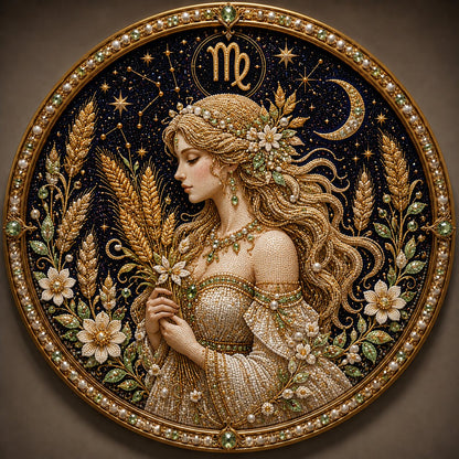 🔥HOT SALE 49% OFF – ✨ Premium 3D Pearl 12 Zodiac Signs Art Kit | Luxury Flocked Canvas with Scratch-Resistant Non-Fading Pearl Beads DIY Handmade Astrology Decor ♈🌙💎