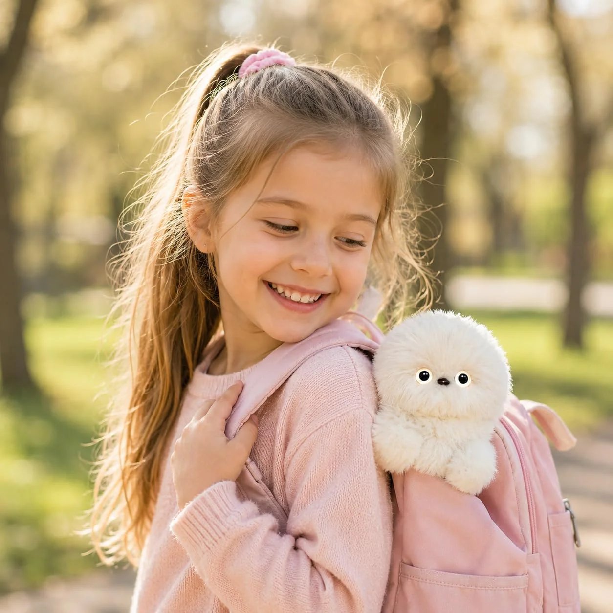 🦉 3-in-1 Interactive Owl Keychain – Talk, Sing & Turn Head – Cute Plush Pendant for Bags, Keys & Cars