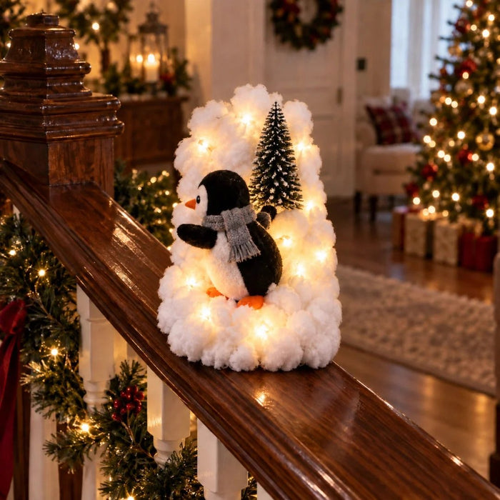 Climbing Penguin Christmas Decor