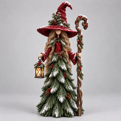 🧙Whimsical Christmas Witch Resin Figurine Collection🎅✨