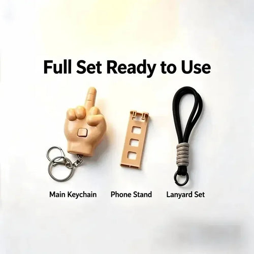 🎁LAST DAY 49% OFF🖕 - Retractable Middle Finger Prank Pendant