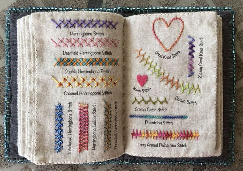 ❤️Beginner-Friendly🪡Stitch Book 📖with 143 different stitches