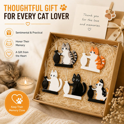 🐱5 Pcs Cat Whisker Holder Refrigerator Magnets, Pet Memorial Decor🐈🐾