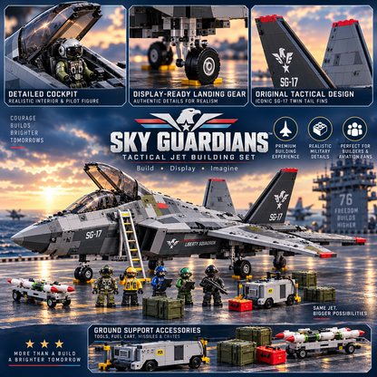 🔥 Last Day 50% OFF ✈️ Sky Guardians™ SG-17 Tactical Jet Building Set