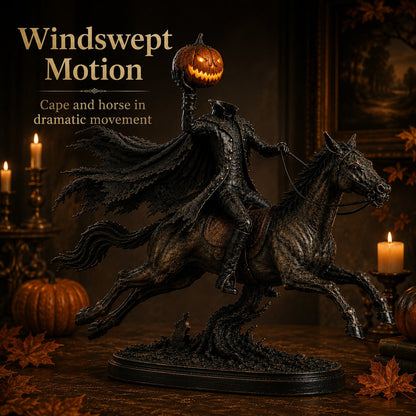 🎃🏇Midnight Chase Headless Horseman Statue