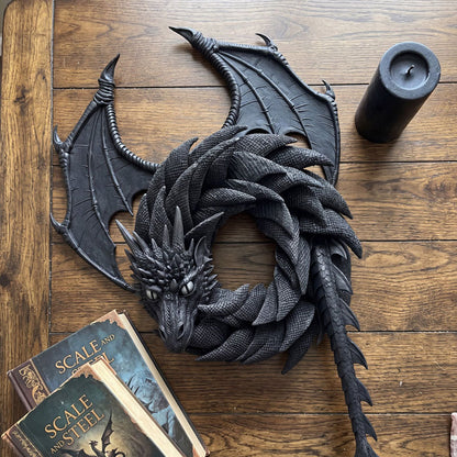 Last day 50% OFF-🐉Handmade Dragon Wreath