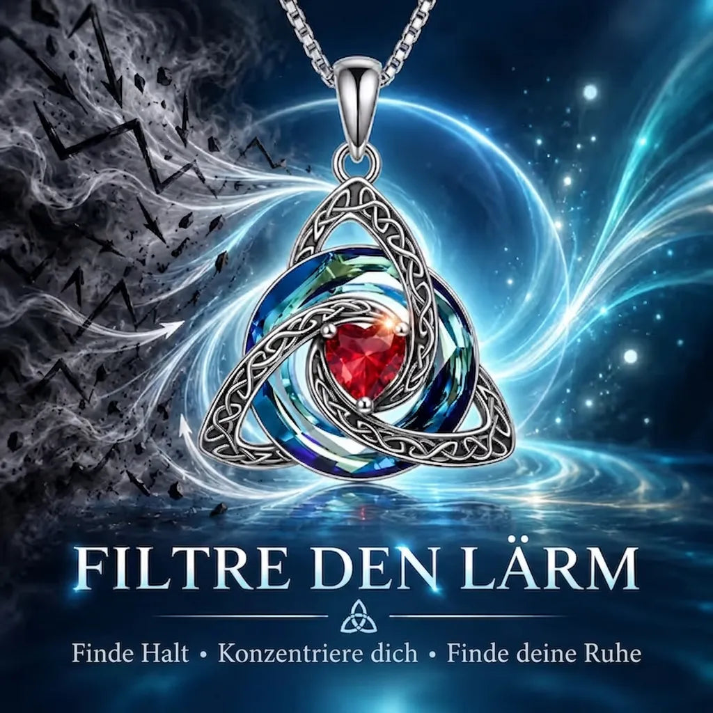 Geburtsstein-Keltische Trinity-Knoten-Halskette ✨