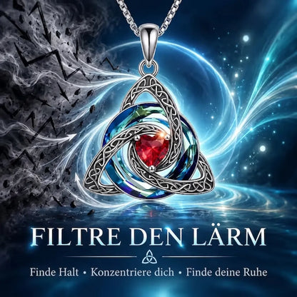 Geburtsstein-Keltische Trinity-Knoten-Halskette ✨