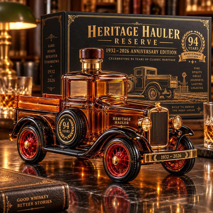 🚚 Heritage Hauler Reserve – 94th Anniversary Vintage Truck Whiskey Decanter (1932–2026) | Collector's Edition Gift