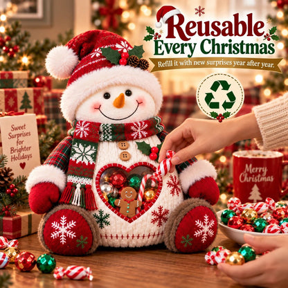 ⏰LAST DAY 50% OFF 💯🎅 Refillable Christmas Figurine Treat Holder 🍬