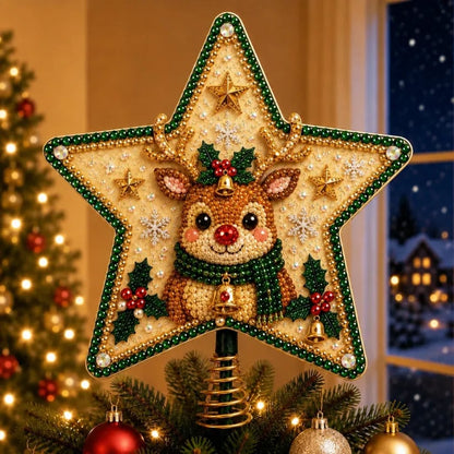 🔥Last Day 49% OFF - 🎄🎅Pearl Diamond Art Christmas Tree Topper Kit