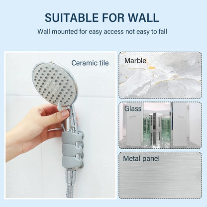 🎉Factory Clearance Sale 60% OFF📦Strong Suction Cup Shower Head Holder, No Drill Removable Shower Head Mount Bracket