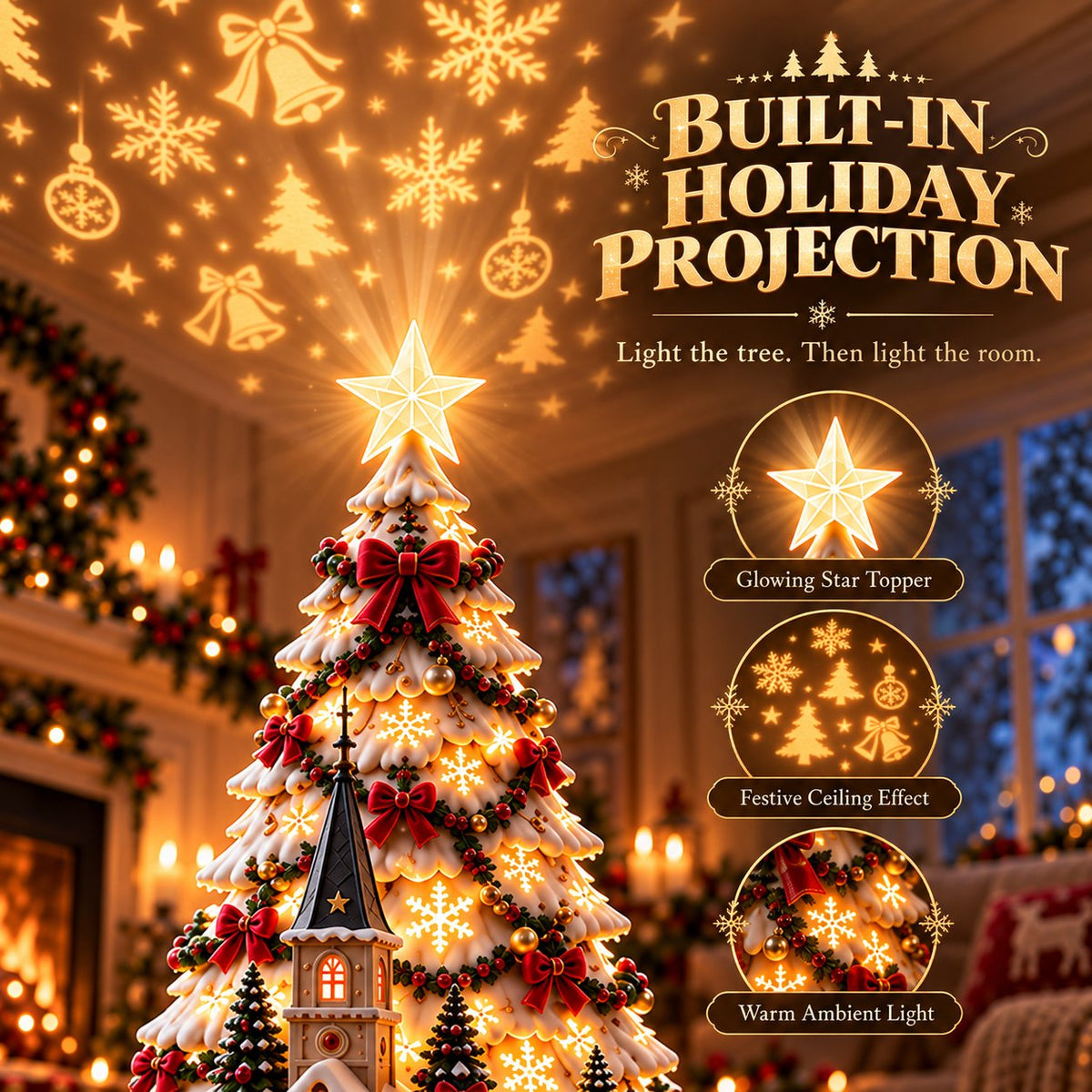 💯 60,000+ Sold - 🎄MerryRealm™ Christmas Village Lightscape Tree