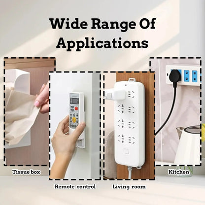 🔥LAST DAY 49% OFF - 🛠️🔌10 Counts Adhesive Punch-Free Socket Holder