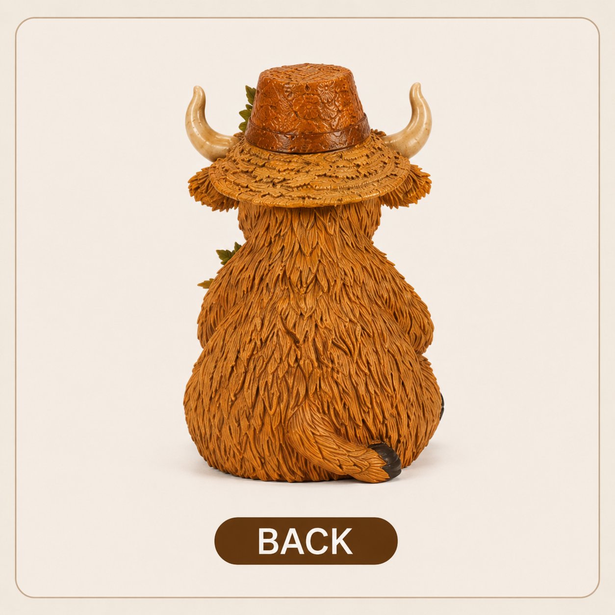 Solar Highland Cow Pumpkin Light