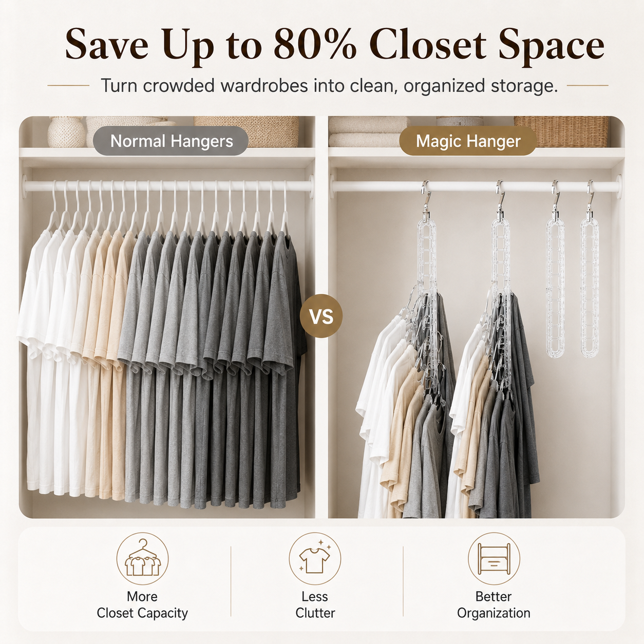 9-Hole Foldable Pants Hanger – Adjustable Anti-Slip Space-Saving Closet Organizer