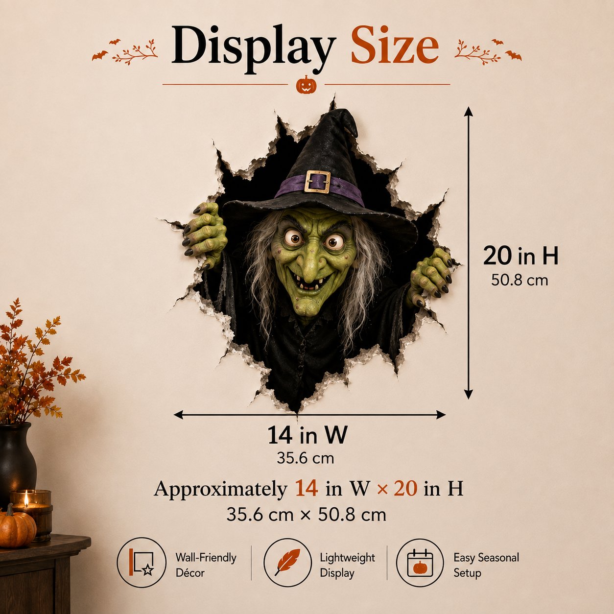 🔥 Last Day 50% OFF - 🎃Halloween Break-In 3D Wall Decals