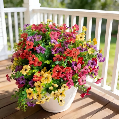 🌸 UV-beständige Kunstblumen – farbecht & farbenfroh für Garten, Terrasse, Heimdekoration