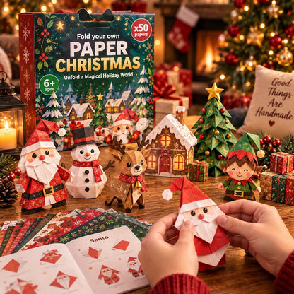 🧘Relaxing & Beginner-Friendly- 3D DIY Paper Christmas(💕Step-by-Step Guide Included)