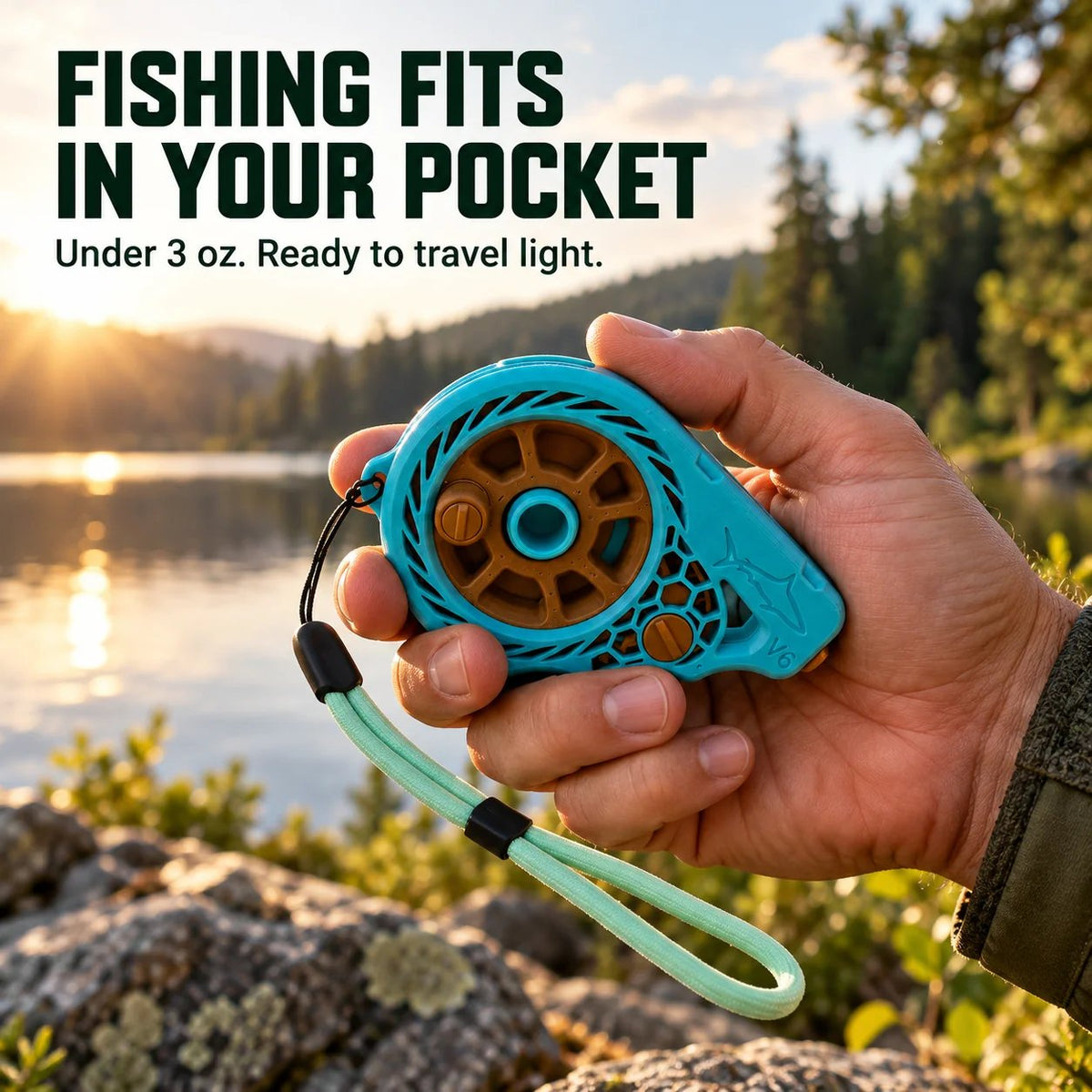 🎣 Pocket Fishing Reel — Ultralight Rodless Handline