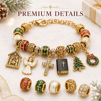 🔥LAST DAY 50% OFF - 24-Day Christian Christmas Charm Bracelet Advent Calendar