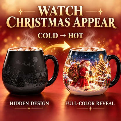 🎄Christmas Magic Color-Changing Mug – Heat Reveal Holiday Gift