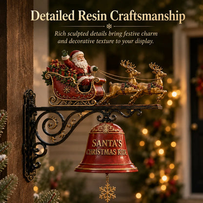 🎅 Santa Sleigh with Reindeer & Bell | 3D Christmas Outdoor Decoration
